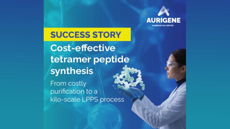 Cost-effective  tetramer peptide  synthesis From costly purification to a kilo-scale LPPS proces